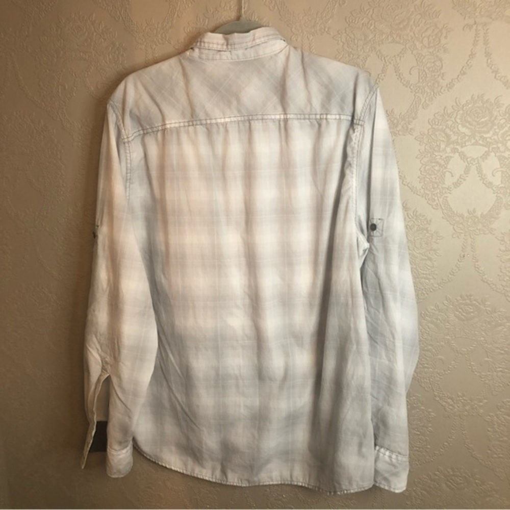 Rock & Republic Plaid button down shirt long sleeve XL great condition - Picture 4 of 4